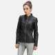 Cityscape Black Leather  Jacket